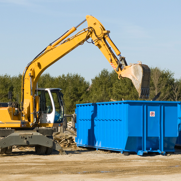 what are the rental fees for a residential dumpster in Brush Valley